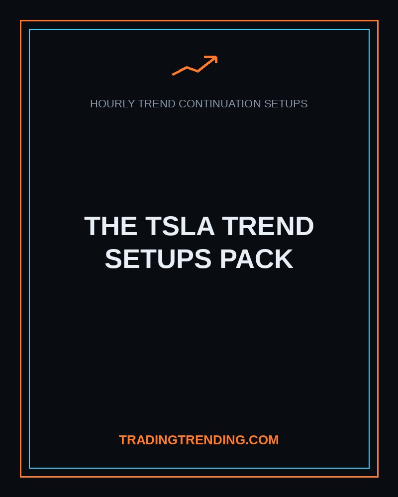 The TSLA Trend Setups Pack (Hourly) cover